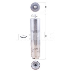 Фільтр паливний Mahle KL579D