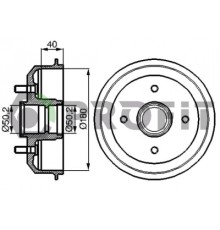 Гальмівний барабан Profit 5020-0022