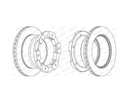 Гальмівний диск FERODO FCR332A