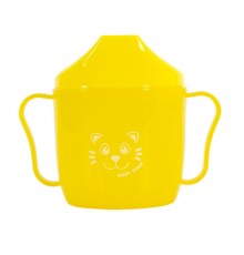 Поїльник-непроливайка Baby Team зі спаутом жовтий 180 мл (5007_желтый)