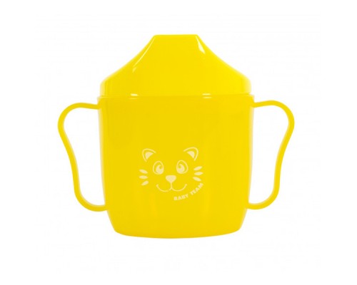 Поїльник-непроливайка Baby Team зі спаутом жовтий 180 мл (5007_желтый)