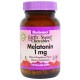 Амінокислота Bluebonnet Nutrition Мелатонін, Melatonin, 1 мг, EarthSweet, Малиновий Смак, 120 (BLB0991) 
