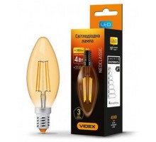 Лампочка TITANUM Filament C37 4W E14 2200K бронза (TLFC3704142A)