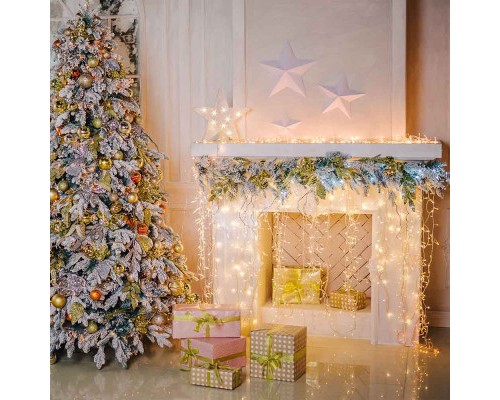 Гірлянда ColorWay Бахрома 3мx0.6м 100Led (IP20) теплий білий (CW-GF-100L36VWW)