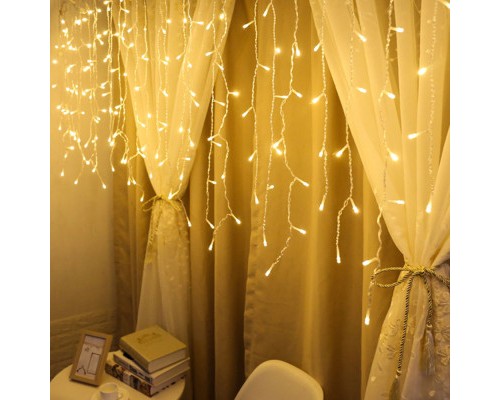 Гірлянда ColorWay Бахрома 3мx0.6м 100Led (IP20) теплий білий (CW-GF-100L36VWW)