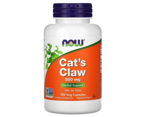 Трави Now Foods Котячий кіготь, 500 мг, Cat's Claw, 100 вегетаріанських капс (NOW-04618)