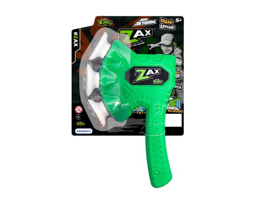 Іграшкова зброя Zing сокира Air Storm - Zax зелена (ZG508G)