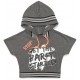 Футболка дитяча Blueland укорочена із шортами (2561-116G-gray)