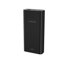 Батарея універсальна Canyon 20000mAh, Input 5V/2A, Output 5V/2.1A(Max), Black (CNE-CPB2001B) 