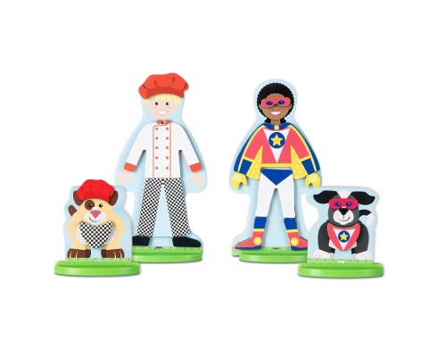 Ігровий набір Melissa&Doug дерев'яний з магнітними фігурками 