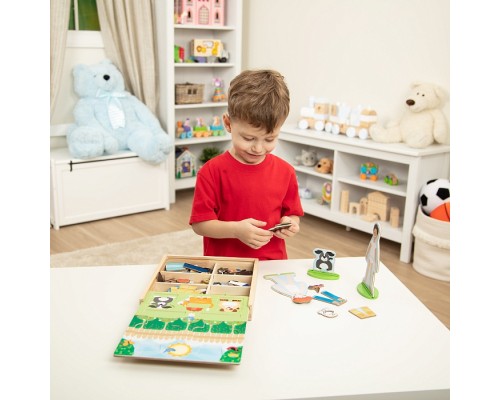 Ігровий набір Melissa&Doug дерев'яний з магнітними фігурками 
