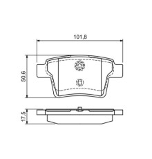 Гальмівні колодки Bosch 0 986 494 076