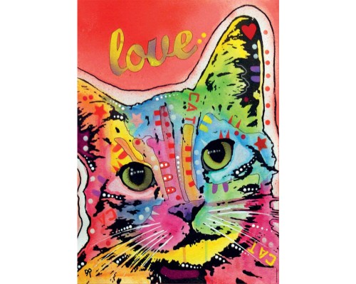 Пазл Educa Tilt Cat Love, Дин Руссо 1000 елементів (6337235)