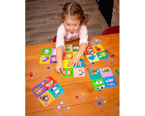 Розвиваюча іграшка Vladi Toys Гра з пластиковими картками Fisher Price Картинки-половинки (укр) (VT2100-09)