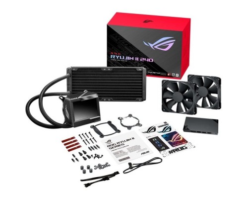 Система рідинного охолодження ASUS ROG RYUJIN II 240 LGA 115x,1700, 2011, 2011-3, 2066AMD AM4, TR4* OLED-дисплей вентил (90RC00A0-M0UAY0)