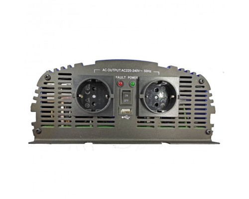 Автомобільний інвертор 12V/220V MS-2500 2500W, approximate sinusoid, USB, Shuko*2 Tommatech (29448) 
