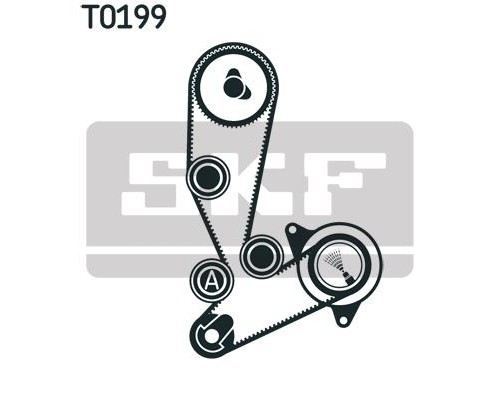 Комплект ременя ГРМ з помпой SKF VKMC 02390