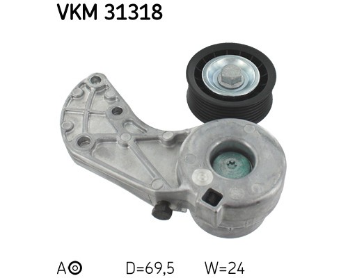 Ролик натягувача ременя SKF VKM 31318