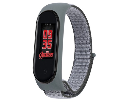 Ремінець до фітнес браслета BeCover Nylon Style для Xiaomi Mi Smart Band 5/6 Gray-Black (705423)