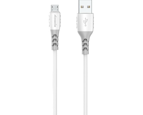 Дата кабель USB 2.0 AM to Micro 5P 1.0m PD-B51m White Proda (PD-B51m-WH)