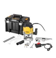 Фрезер DeWALT 9000 - 22000 об/хв, цанговий патрон 12 мм, пульт ДК, кейс TSTAK (DWE627KT)