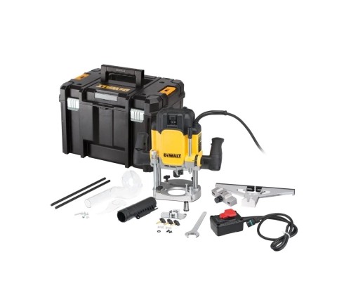 Фрезер DeWALT 9000 - 22000 об/хв, цанговий патрон 12 мм, пульт ДК, кейс TSTAK (DWE627KT)