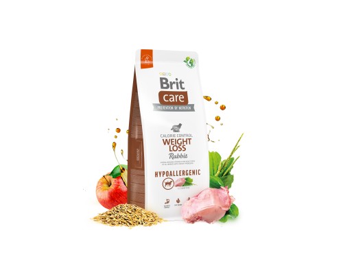 Сухий корм для собак Brit Care Dog Hypoallergenic Weight Loss з кроликом 1 кг (8595602559183)