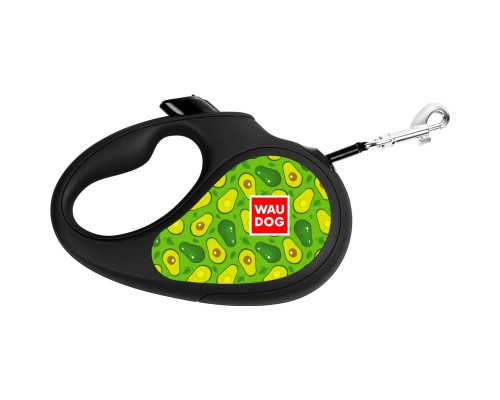 Повідок для собак WAUDOG R-leash Авокадо світловідбиваюча стрічка L 5 м (8126-0048-01)