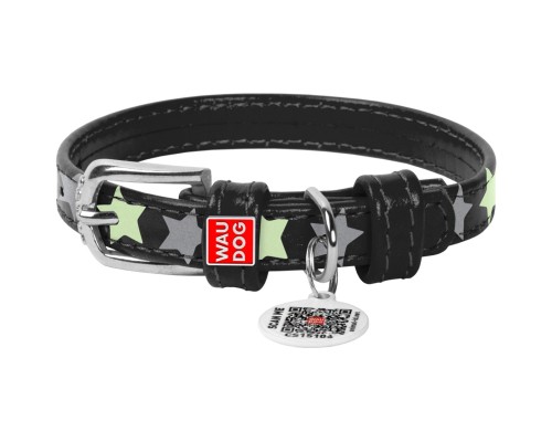 Нашийник для тварин WAUDOG Glamour з QR паспортом 