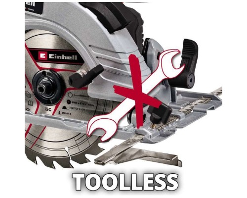 Дискова пила Einhell TE-CS 18/190 Li BL - Solo акум., PXC, 18В, диск 190х20 мм (без АКБ та ЗП) (4331210)