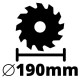 Дискова пила Einhell TE-CS 18/190 Li BL - Solo акум., PXC, 18В, диск 190х20 мм (без АКБ та ЗП) (4331210)