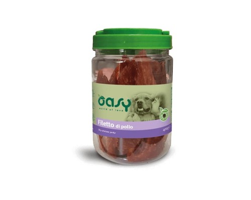 Ласощі для собак OASY Jerky курка 400 г (8053017346939)