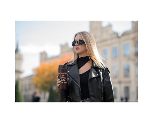 Термокружка Ardesto Coffee Time 450 мл Брунатна (AR2645CB)