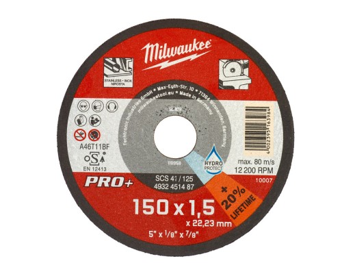 Круг відрізний Milwaukee SCS 41/150х1.5 PRO+ (4932471386)