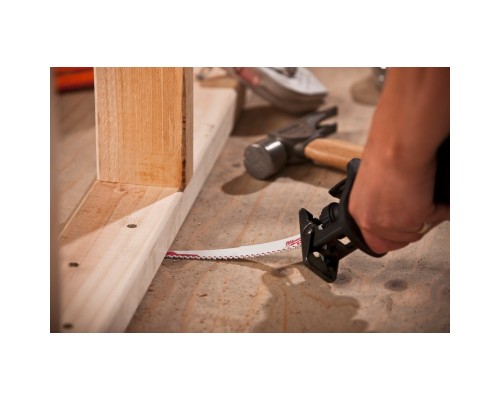 Полотно Milwaukee для шабельної пили, FANG TIP 300мм, крок 5,0мм, 5шт, деревина з цвяхами (48005037)