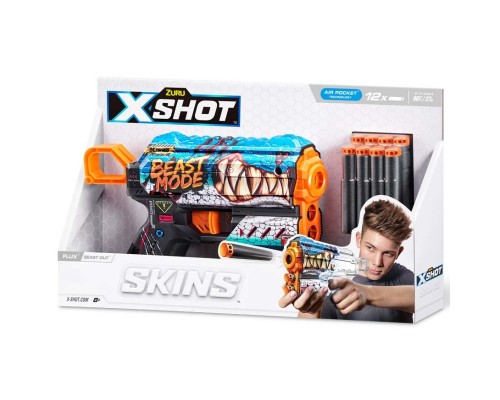 Іграшкова зброя Zuru X-Shot Швидкострільний бластер Skins Flux Beast Out (8 патронів) (36516L)
