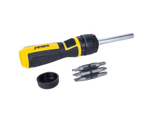 Викрутка Sigma з реверсом високошвидкісна з бітами 12шт CrV Mega (4009821)