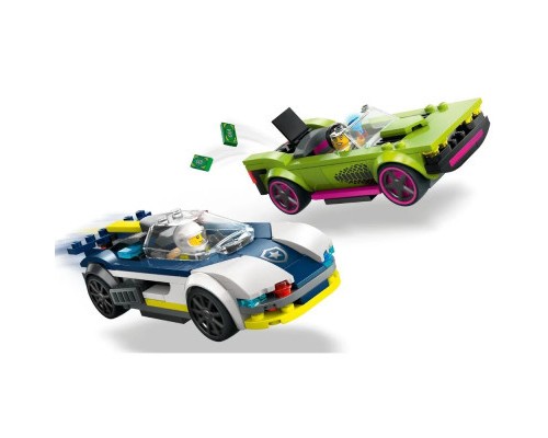 Конструктор LEGO City Переслідування маслкара на поліцейському автомобілі 213 деталей (60415)