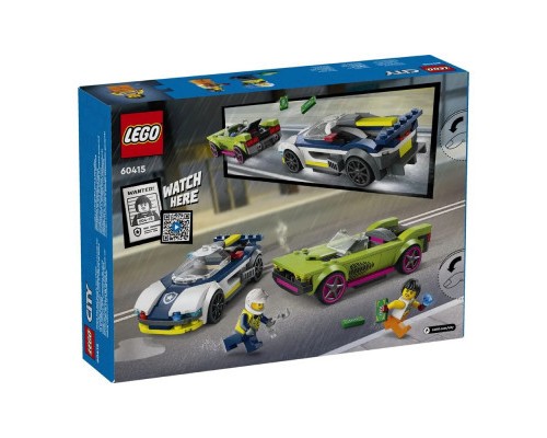 Конструктор LEGO City Переслідування маслкара на поліцейському автомобілі 213 деталей (60415)