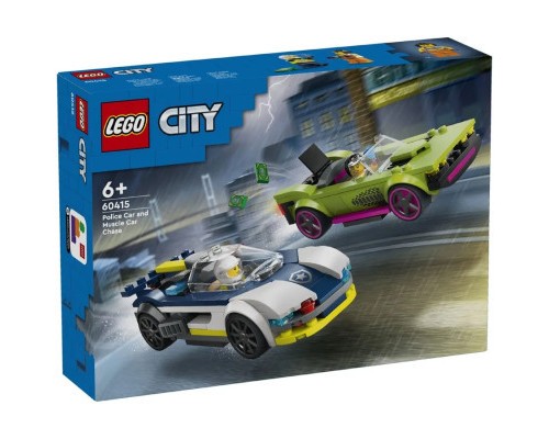 Конструктор LEGO City Переслідування маслкара на поліцейському автомобілі 213 деталей (60415)