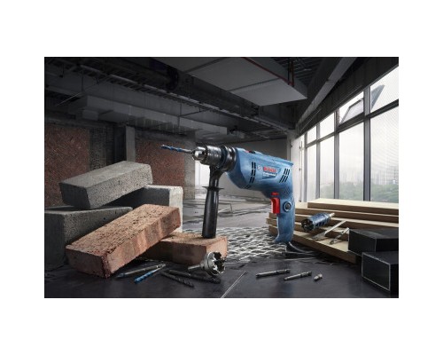 Дриль Bosch GSB 600, 600Вт, 1-10 мм, 3000 об/хв, 48000 уд/хв (0.601.1A0.320)