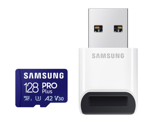 Карта пам'яті Samsung 128GB microSDXC calss 10 UHS-I V30 Pro Plus (MB-MD128SB/WW) Карта пам'яті Samsung 128GB microSDXC calss 10 UHS-I V30 Pro Plus (MB-MD128SB/WW)