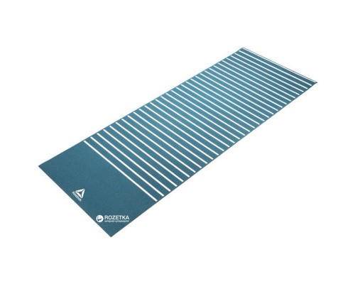 Килимок для йоги Reebok Double Sided 4mm Yoga Mat блакитний, білий RAYG-11030GN (5055436105848)