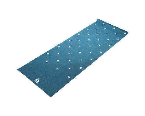 Килимок для йоги Reebok Double Sided 4mm Yoga Mat блакитний, білий RAYG-11030GN (5055436105848)