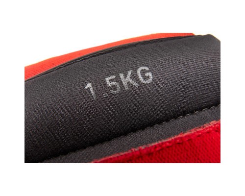 Обважнювач Reebok Flexlock Ankle Weights чорний, червоний RAWT-11272 1.5 кг (885652017275)