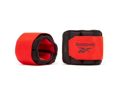 Обважнювач Reebok Flexlock Ankle Weights чорний, червоний RAWT-11272 1.5 кг (885652017275)