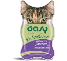 Паштет для котів OASY Adult з індичкою 85 г (8053017342221)