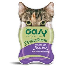 Паштет для котів OASY Adult з індичкою 85 г (8053017342221)