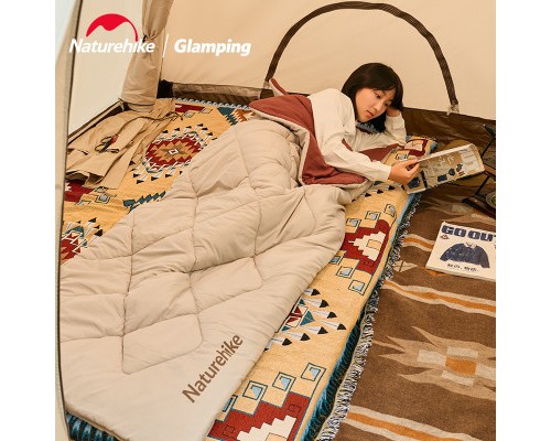 Спальний мішок Naturehike R150 CNH22SD005 бордовий/бежевий (6927595753491)