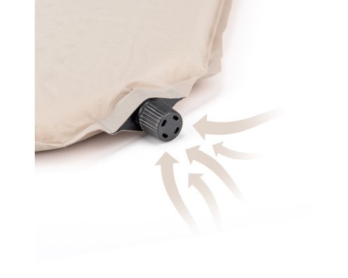 Туристичний килимок Naturehike Самонадувний одномісний NH20DZ002 60 мм бежевий (6927595795248)